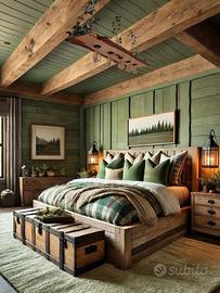 LAMPADARI ARTIGIANALI IN LEGNO MASSELLO 