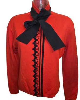 Genny maglia in lana con fiocco