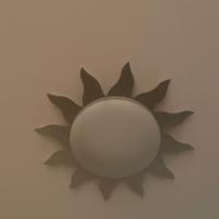 Plafoniera sole lampada da soffitto decorativa