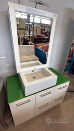 Mobile Bagno Con Specchiera,lavabo Nuovo da Esposi
