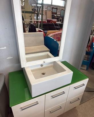 Mobile Bagno Con Specchiera,lavabo Nuovo da Esposi