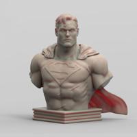 Busto Superman 2025 logo action figure statua 3D