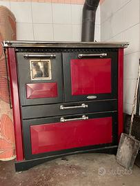 Cucina economica a legna