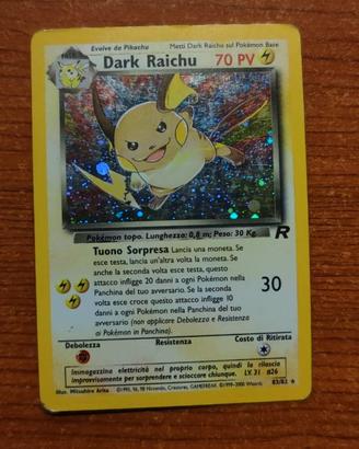 Dark Raichu ITA team rocket fuori serie