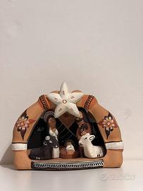Presepe peruviano in terracotta