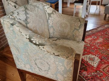 coppia di poltroncine vintage primi novecento