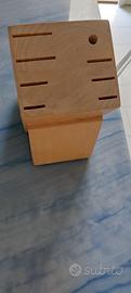 ceppo portacoltelli in legno