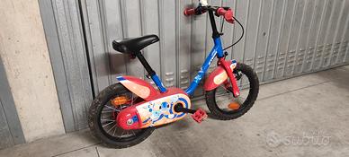 BICICLETTA PER BAMBINO RUOTE DA 14" CON ROTELLE