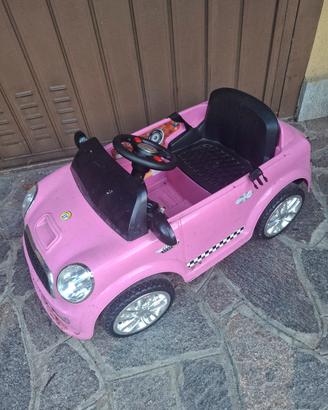 Macchinina elettrica per bambini rosa 