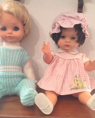 COPPIA BAMBOLE MIGLIORATI ANNI 60 VINTAGE no FURGA