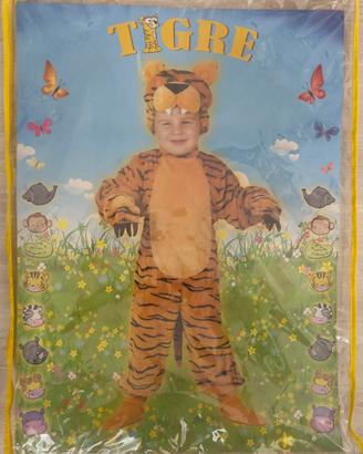 Vestito di carnevale “tigre” bambino di anni 2/3