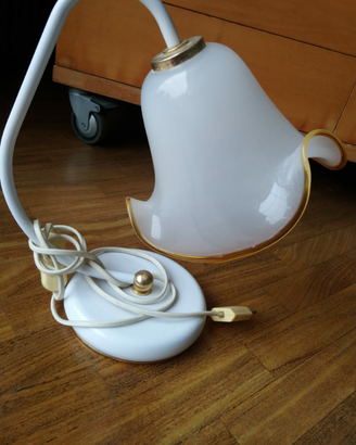 Lampada in vetro soffiato, abate jour