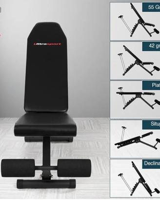 Panca per allenamenti regolabile diverse posizioni