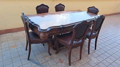 tavolo e sedie piemontese 