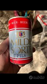 Lattina birra vintage piena sigillata