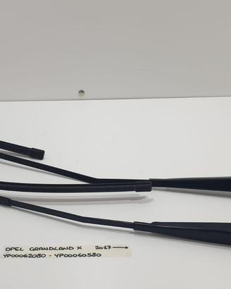 BRACCI PORTASPAZZOLE TERGICRISTALLI DX E SX OPEL G