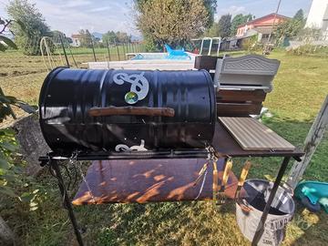 Barbecue a barile artigianale