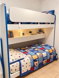 Camera completa con letto a castello salvaspazio