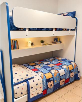 Camera completa con letto a castello salvaspazio