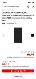 Piano induzione Candy CID 30/1 33803570