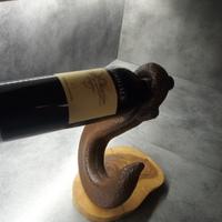 Porta bottiglie vino realizzato a mano