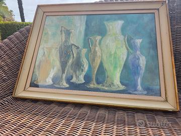 quadro olio su tela natura morta Franco D'Urso 