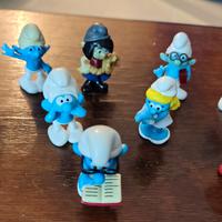 Lotto 10 personaggi Puffi