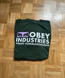 T-shirt Obey Industries Visual Communications-Verd