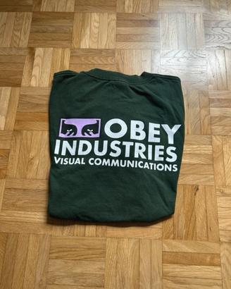 T-shirt Obey Industries Visual Communications-Verd