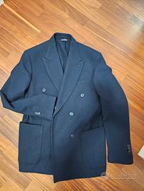 Giacca Sartoria Doppio petto TG 50 slim blu