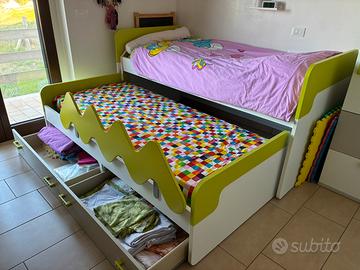 Doppio Letto con cassiettiera