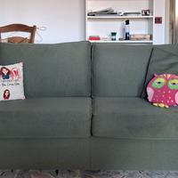 Divano letto verde 3 posti