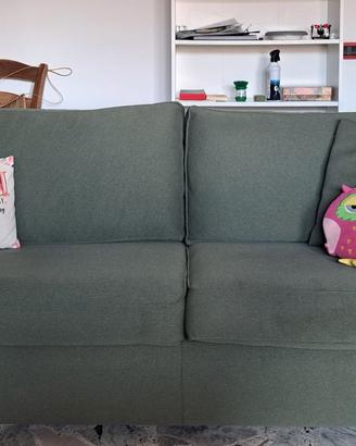 Divano letto verde 3 posti