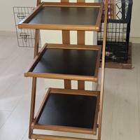 carrello portavivande con rotelle 