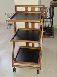 carrello portavivande con rotelle 