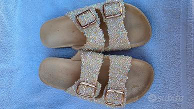 scarpe ciabatta con perline 