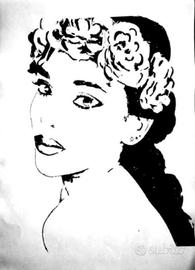 ritratto a traforo da foto su lastra di alluminio