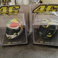 8 caschi e moto collezione valentino rossi