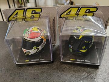 8 caschi e moto collezione valentino rossi