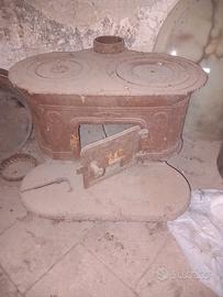 antica stufa in ghisa