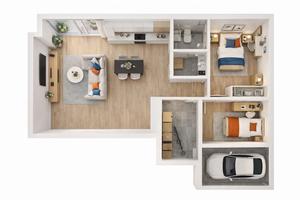 Trilocale a Bergamo città-vicino stazione FS