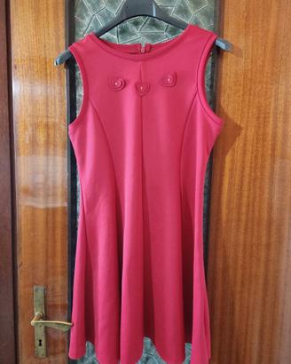 Vestito Bambina Original Marines Rosso Svasato con