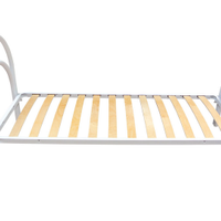 LETTO SINGOLO ROBUSTO IN FERRO BIANCO SMONTABILE