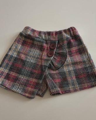 gonna a pantaloncino bimba  anni 4