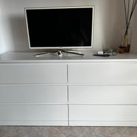 Cassettiera 160x78 bianco (IKEA - MALM)