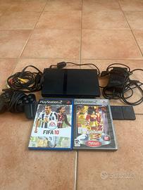 PlayStation 2 Slim+Controller, Memory Card, Giochi