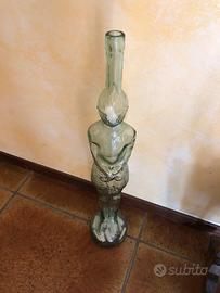 Grande bottiglia in vetro Soldato guerriero