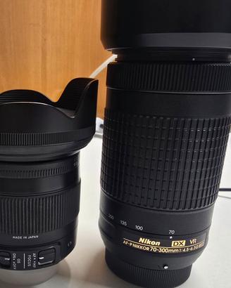Nikon AF- P 70/300mm  + Sigma 17-70 1:2.8- 4 Dc 
