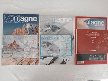 N. 3 riviste Meridiani Montagne