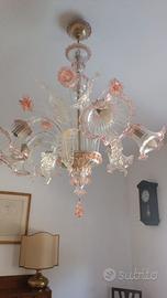 Lampadario vetro di murano